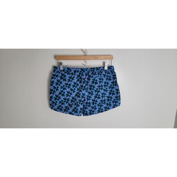 Patagonia Baggies Shorts Girls XL Navy Turquoise Pockets Drawstring Unlined Logo - Picture 1 of 5